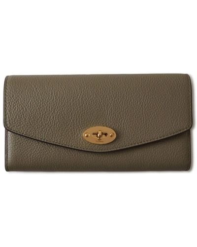 Mulberry Small Darley Leather Wallet - Grey