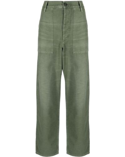 Polo Ralph Lauren Pantalon en coton à coupe droite - Vert