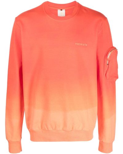 Premiata Logo-print Gradient Sweatshirt - Orange