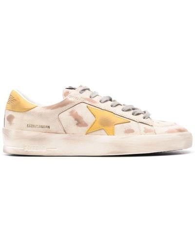 Golden Goose Stardan Leather Trainers - Pink