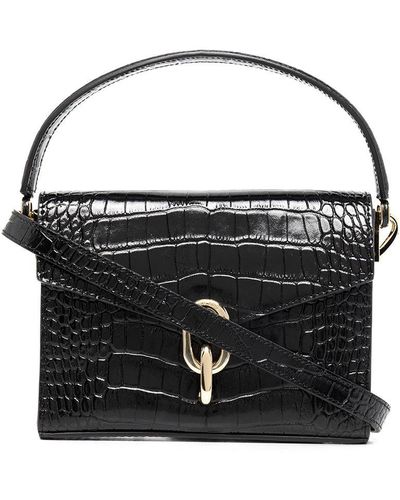 Anine Bing Colette Embossed Mini Bag - Black