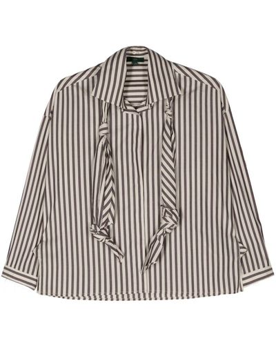 Jejia Meggie Striped Shirt - Brown