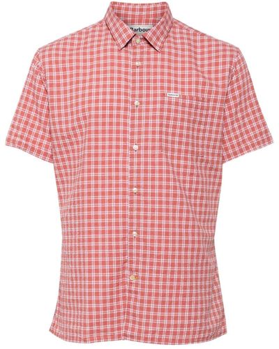 Barbour Plaid cotton shirt - Rot