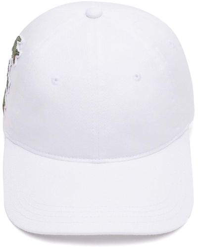 Lacoste Iconic Badge Organic-cotton Cap - White