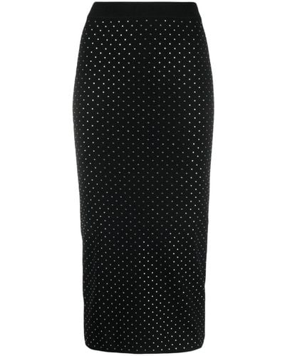 MICHAEL Michael Kors Falda de tubo con apliques de strass - Negro