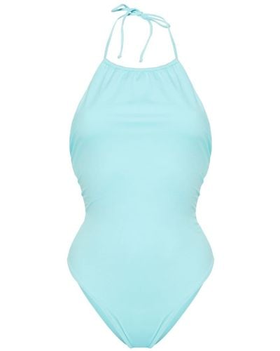 Mc2 Saint Barth Gabrielle Low-back Swimsuit - Blue