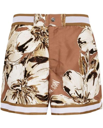 CHE Hopper Floral-print Shorts - Natural