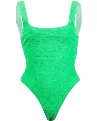 Alexander Wang Body à logo en jacquard - Vert