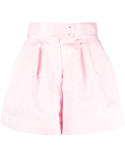Styland Satin-finish Mini Shorts - Pink