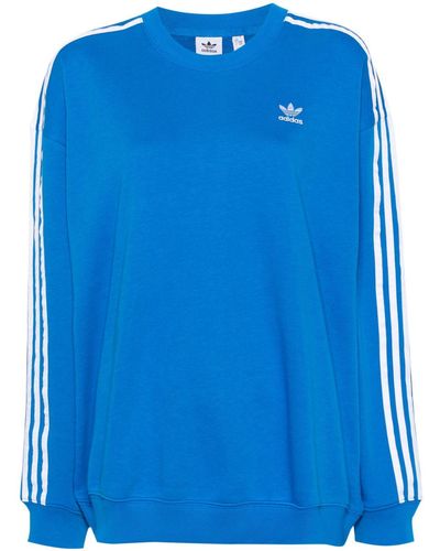 adidas Sweatshirt mit 3 Streifen - Blau