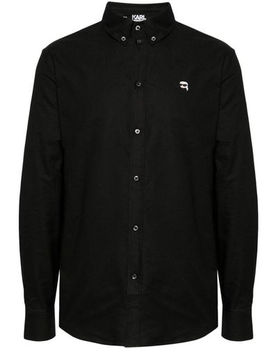Karl Lagerfeld Ikonik 2.0 Cotton Shirt - Black