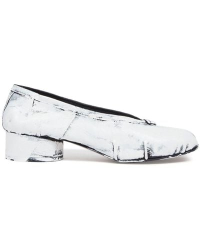 Maison Margiela Tabi New 30mm Ballerina Shoes - White