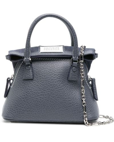 Maison Margiela Bolso shopper 5AC mini - Azul