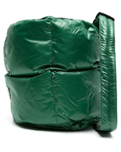 Aspesi Logo-patch Puffer Crossbody Bag - Green