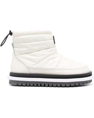 Tommy Hilfiger Logo-patch Padded Ankle Boots - White