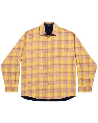 Balenciaga Reversible Checked Shirt - Multicolour