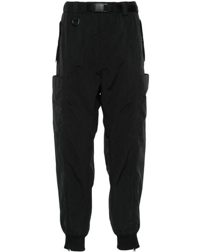 Y-3 Crinkled Track Pants - Black
