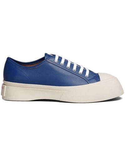 Marni Pablo Low-top Leather Sneakers - Blue