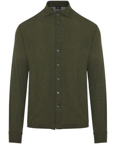 Barba Napoli Button-up Overhemd - Groen
