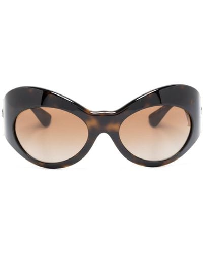 Versace Medusa Shield-frame Sunglasses - Natural