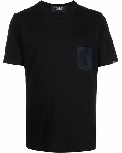 Hydrogen カモフラージュポケット Tシャツ - ブラック
