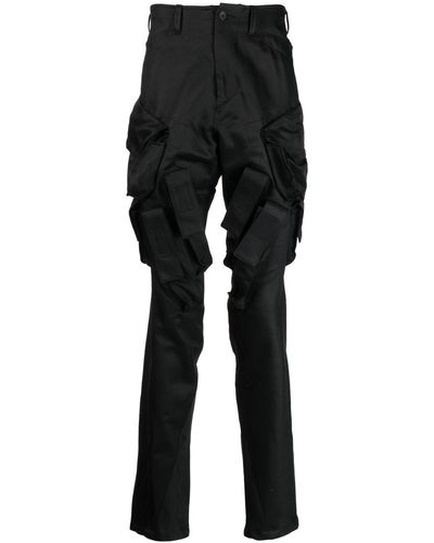 Julius Multi-strap Cargo Pants - Black