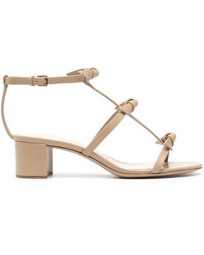 Alexandre Birman Slim Lolita 45 Mm Leren Sandalen - Naturel