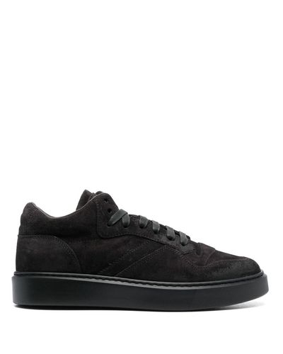 Doucal's Low-top Suede Trainers - Black
