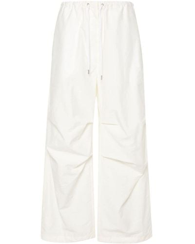 Acne Studios Drawstring Wide-leg Trousers - White