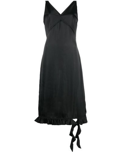Remain Mouwloze Maxi-jurk - Zwart