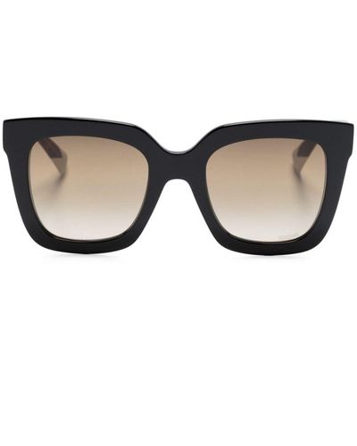 Missoni Tortoiseshell-effect Square-frame Sunglasses - Black