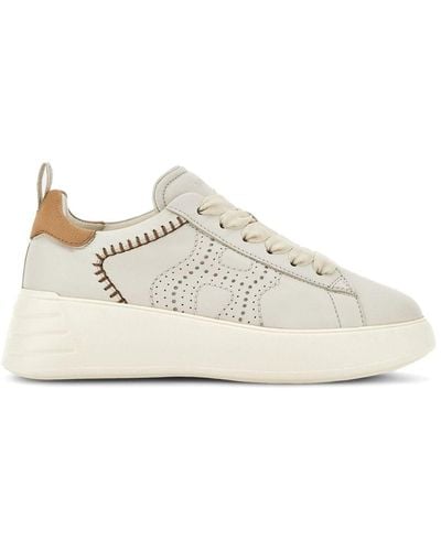 Hogan Rebel H564 Sneakers Met Plateauzool - Wit