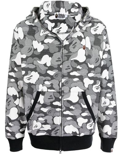 A Bathing Ape Camouflage-print Jacket - Gray