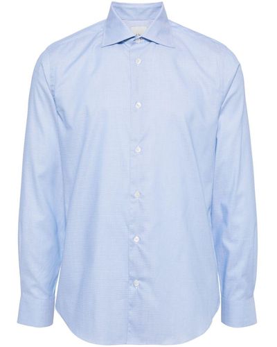 Paul Smith Long-sleeve cotton shirt - Blau