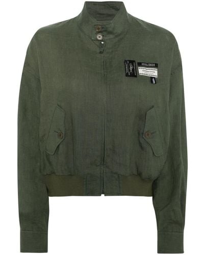 Undercover Logo-patch Bomber Jacket - Green