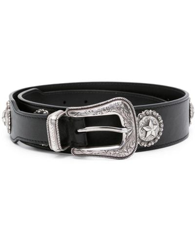 KATE CATE Princesa Leather Belt - Black