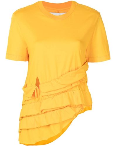 Marques'Almeida Layered Cotton T-shirt - Yellow