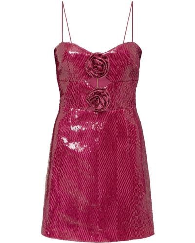Rebecca Vallance Courtney Sequinned Minidress - Red