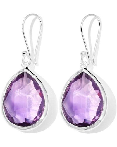 Ippolita Sterling Silver Rock Candy® Teardrop Amethyst Earrings - Purple