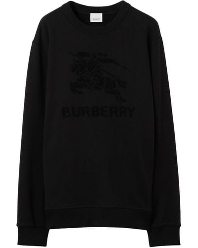 Burberry Sweatshirt mit Ritteremblem - Schwarz