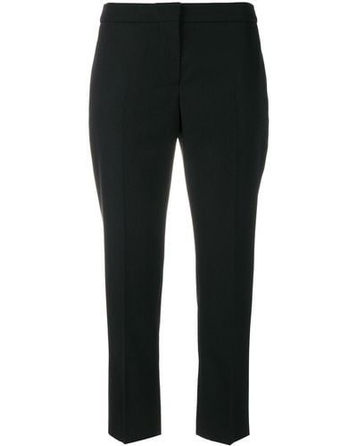 Alexander McQueen Cropped Tailored Pants - Black