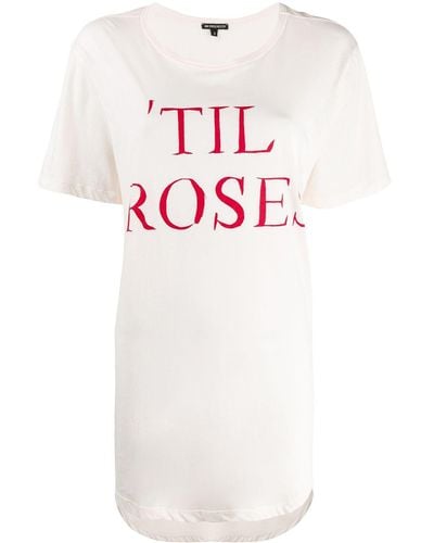 Ann Demeulemeester T-shirt Rose - Multicolore