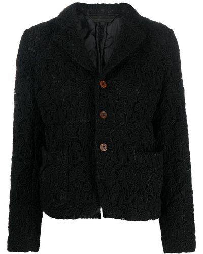 Comme des Garçons Blazer con manga larga - Negro