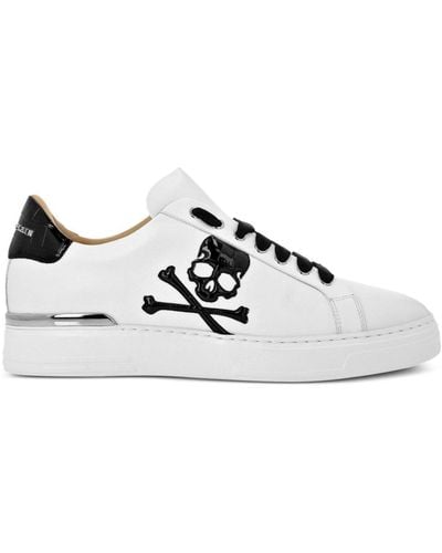 Philipp Plein Skull&bones Low-top Sneakers - White