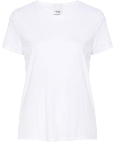 Allude コットン Tシャツ - ホワイト