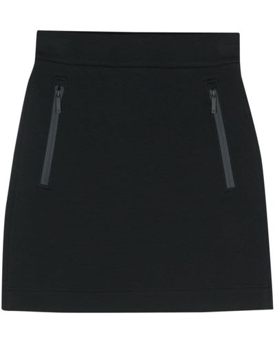 Emporio Armani Minifalda con aplique del logo - Negro