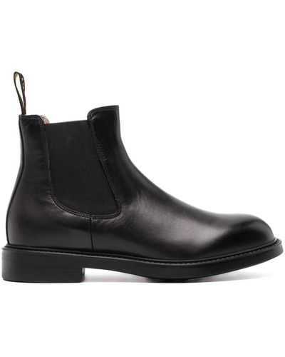 Doucal's Leather Chelsea Boots - Black