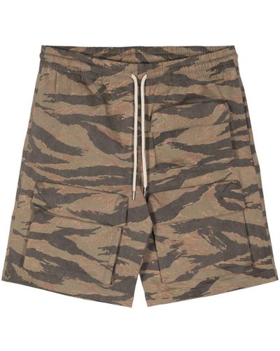 MOUTY Nate Shorts mit Camouflage-Print - Natur