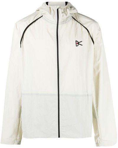 District Vision Logo-embroidered Hooded Jacket - White