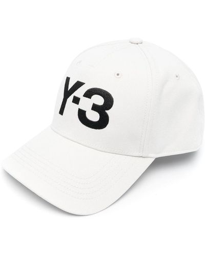 Y-3 Baseballkappe mit Logo-Stickerei - Weiß